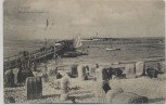AK Ostseebad Göhren Strand mit Landungsbrücke 1905