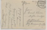 AK Warnemünde Mole bei Sturm mit Flieger Rostock Feldpost 1918