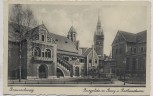 AK Braunschweig Burgplatz mit Burg und Rathausturm 1930