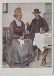 Künstler-AK M. E. Fossel Niederdonau Wachau Mann und Frau in Tracht Österreich Ostmärkische Volkstrachten VDA Nr. 7 1935