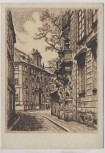 Künstler-AK Ragimund Reimesch Prag Clam Gallas Palais am Marienplatz in der Altstadt Tschechien VDA Nr. 2 1935
