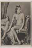 VERKAUFT !!!   Künstler-AK Adolf Ziegler Akt Frau sitzend München Haus der Deutschen Kunst HDK 406 1935