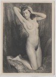 VERKAUFT !!!   Künstler-AK Wilhelm Hempfing Kniender Akt Frau München Haus der Deutschen Kunst HDK 405 1935