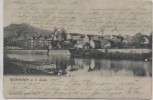 VERKAUFT !!!   AK Rothenstein an der Saale Ortsansicht mit Brücke bei Jena 1904