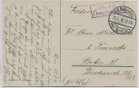 Präge-AK Kaiser Wilhelm II. Ein deutscher Gruß Wappen Schwerter Feldpost 1916
