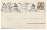 AK Völkerschlacht-Denkmal in Leipzig Feierkarte Sonderstempel Einweihung 18. Oktober 1913 Sammlerstück