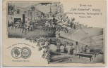 AK Gruss aus Cafe Kaiserhof Leipzig Ecke Thomasring Barfussgasse 15 Innenansichten 1902 RAR