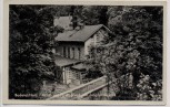AK Bodetal im Harz Hotel am Hirschgrund mit Jungfernbrücke b. Thale 1950