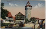 AK Nürnberg Vestnerturm u. tiefer Brunnen 1910