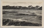 AK Foto Ostseebad Scharbeutz Brandung mit Strand Häuser 1930