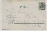 Künstler-AK Lindenwirtin du junge Mann und Frau Jugendstil 1903