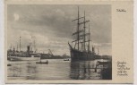 AK Foto Stettin Großer Segler vor Anker auf der Parnitz Szczecin Pommern Polen 1940