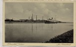 AK Blumenthal Unterweser Am Weserstrand mit Schiff und Fabrik Bremen 1940