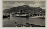 VERKAUFT !!!   AK Foto Festung Ehrenbreitstein mit Dampfer Vaterland Rhein Koblenz 1940