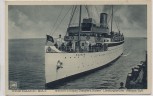 AK Westerland Sylt Ankunft des Hapag-Dampfer Kaiser Landungsbrücke Hörnum 1930