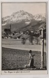 AK Foto Anger bei Bad Reichenhall Ortsansicht Kind betend 1940