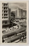 AK Foto Berlin Alexanderplatz mit Straßenbahn viele Autos 1950