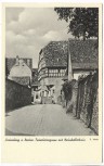 AK Ladenburg a. Neckar Feuerleitergasse mit Neunkellerhaus 1940