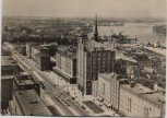 AK Foto Rostock Blick von der Marienkirche auf Lange Straße 1963