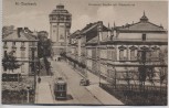 AK Mönchengladbach Viersener Straße mit Wasserturm und Straßenbahn 1920 RAR