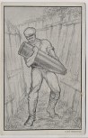VERKAUFT !!!   Künstler-AK Minenwerfer Ersatz Regiment in Markendorf b. Jüterbog Lothar Blankenburg 1917 RAR
