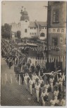 VERKAUFT !!!   AK Foto Braunau Broumov Umzug viele Menschen Grabdenkmäler Sudetengau Tschechien 1940 RAR