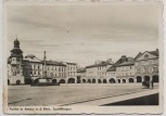 AK Foto Arnau a. d. Elbe Marktplatz mit Geschäften Hostinné Sudetengau Tschechien 1941
