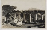 AK Foto Sommerfrische Morchenstern Ortsansicht mit Brücke Zug Bahn Smržovka Böhmen Tschechien 1933