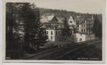 AK Foto Bad Schlag Sanatorium mit Bahngleis Jablonecké Paseky Jablonec nad Nisou Gablonz Böhmen Tschechien 1933